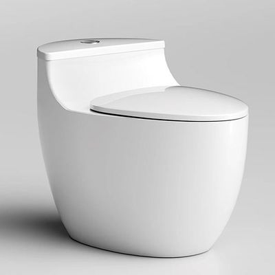Salle de bains en céramique siphonic en une pièce Toilette Commode Ronde Bouteille d'eau en forme d'oeuf