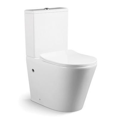 Tassa igienica in ceramica smart a due pezzi con lavandino senza bordo moderna