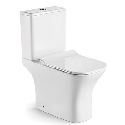 Toalete de duas peças de cerâmica suave e sifónico, fácil de limpar, moderno para banheiro