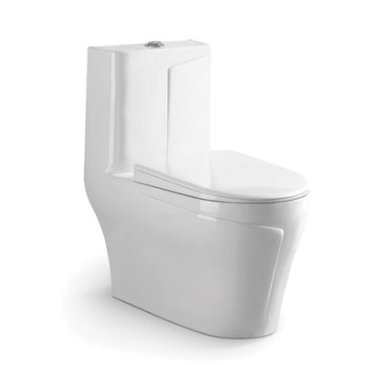 S Trap Siphonic CUPC Toilette en une pièce Salle de bain en céramique blanche Wc Toilette