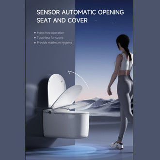 เครื่องมือสุขอนามัย โมเดิร์น สมาร์ท วอล์ดฮังทуалет With Bidet Washing Function สําหรับโรงแรม