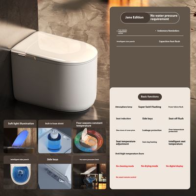 Bagno elettrico automatico bagno in ceramica WC One Piece Commode Intelligente per hotel