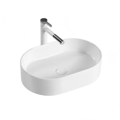 Design moderno Cerâmica Art Basin Porcelana Lava-mãos Lava-mãos para casa Hotel Apartamento Banheiro de uso fácil Lava-mãos limpo Apartamento