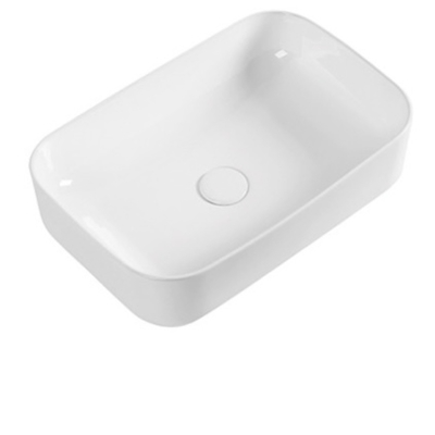 ขายปลีก คุณภาพสูง ขาวเหลี่ยม ซีรามิก ซิงค์ ห้องน้ํา Vanity Art Basin สําหรับ โครงการห้องน้ําโรงแรม