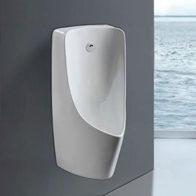 Modern Style Wall-Mounted Ceramic Urinal Sensor Flusher Portable Sanitary Ware for Hotels Toilets Bathroom Wholesale