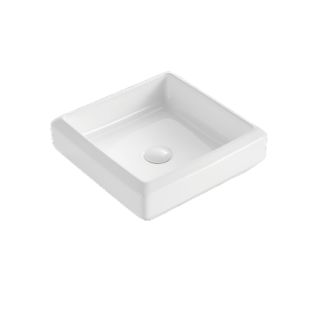 Customized Sanitary Ware Ceramic Hand Wash Basin Size Rectangular Counter Top Mounted Bathroom Sink
