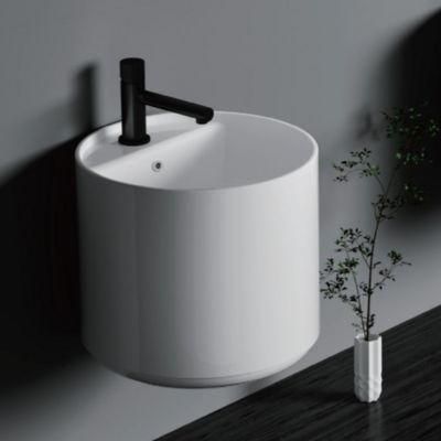 One-Piece Wall Hung Bathroom Basin Modern Design for Stylish Bathrooms