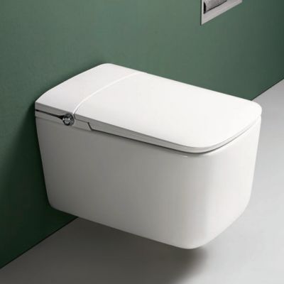 European Smart Home Square Ceramic Electric Toilet Luxury Integrated Smart WC Multi-function for Hotel Washroom