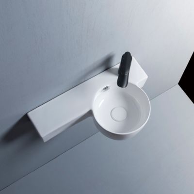 Wall Mounted Special Shape Handmade Wash Basin Bathroom Good Quality Wall Hung Art Sink Bowl