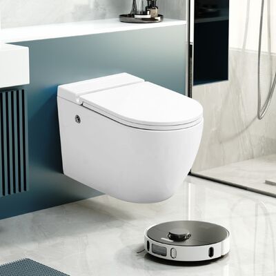 Made In China Wall Mounted Flush Toilet Modern Composting Round Toilet Set Tankless Hidden Flush