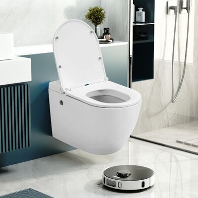 ALLWELL Modern Style Water Tankless Dual-Flush One-Piece Elongated Toilet Ceramic Floor Mounted P-Trap Drainage for Hotels